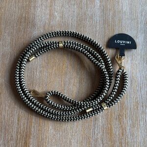Louvini Miki Black and Gold Case‎ Strap with Adapter